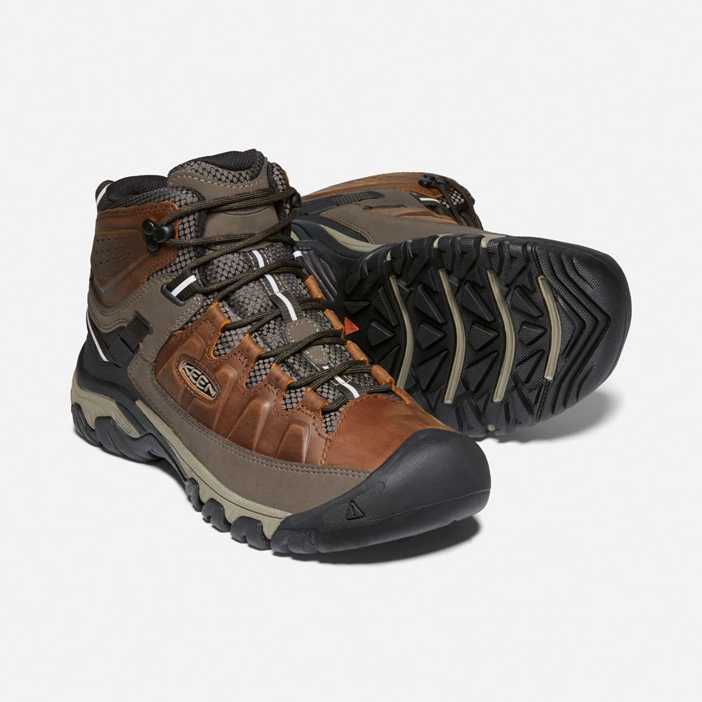 Botas de Seguridad Keen Mexico Marrom - Hombre Targhee Iii Waterproof Mid - DZ7620531